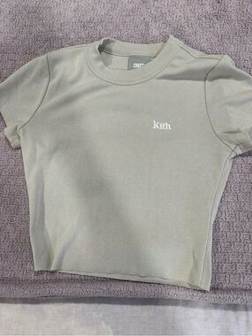 Kith beige cropped tee